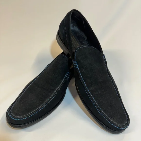 To Boot New‎ York Adam Derrick Blue suede leather loafers shoes Size US 11 Carmel Blue Suede Men main image 3